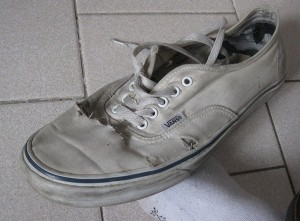 shoes de skateur crades